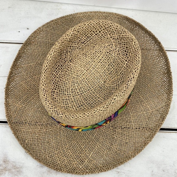 Dorfman Pacific Hat Made in the USA One Size Colorful Band 23" Diameter - Picture 5 of 9